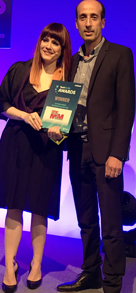 iot evangelist of the year award with Ana Matronic